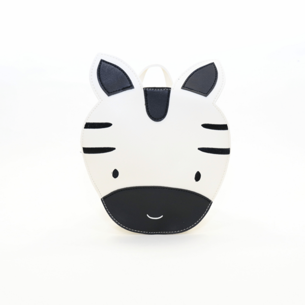 Adjustable animal shoulder bag for children – Aiko the zebra