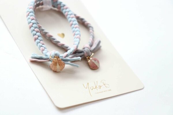 Hair elastics – braided bands – twisted shells