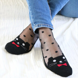 Chaussettes en voile résistant - Be a Cat - Black