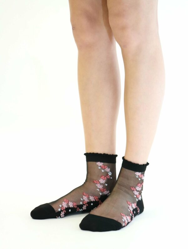 Durable voile socks – Blossom