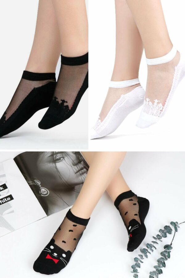 Coffret 3 paires Yuko B. Socks – Collection Socquettes Lovers