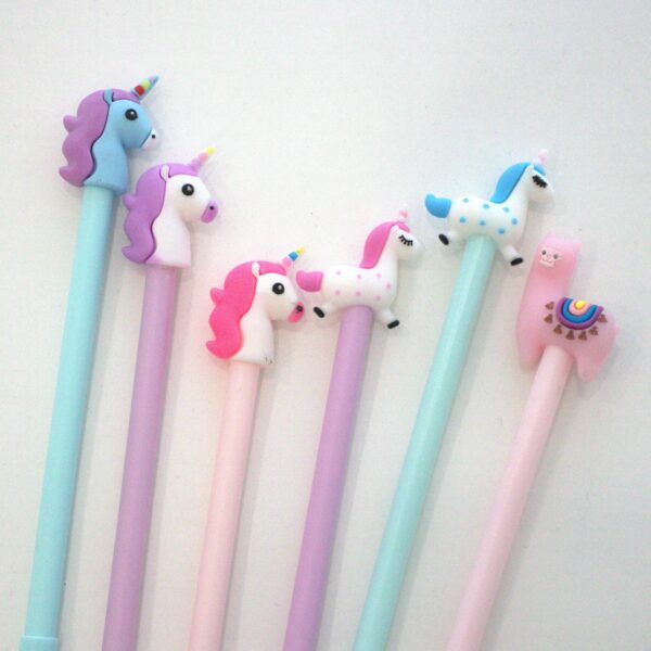 Set of 6 fantasy pens Fairy Unicorns Range
