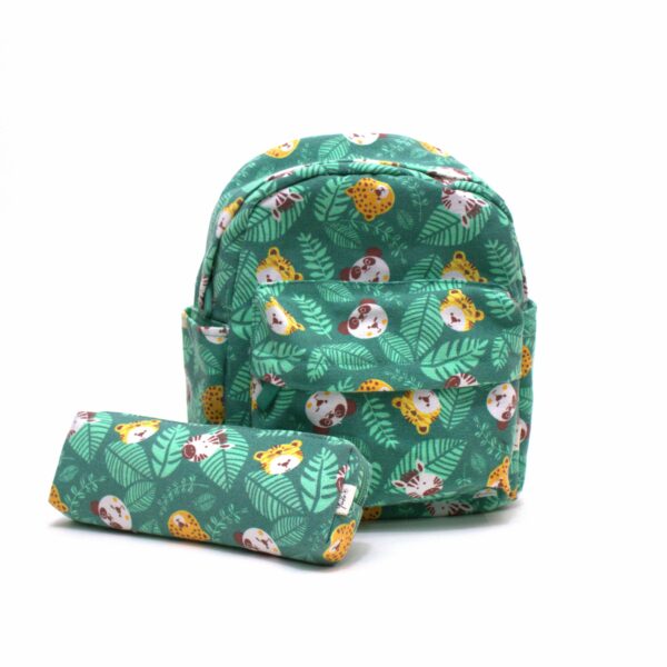 Jungle Carnival Set Backpack + Pencil Case – Green