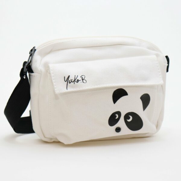 Children’s shoulder bag – Kaya the panda bag White