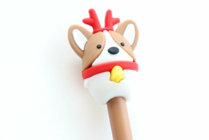 Stylo fantaisie thème Noel - Petit chien en Fête !