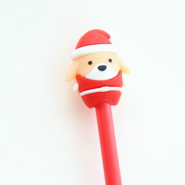 Christmas themed fancy pen – Little red dog