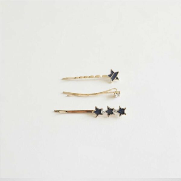 Hair clips – Trio Etoilé – Blue