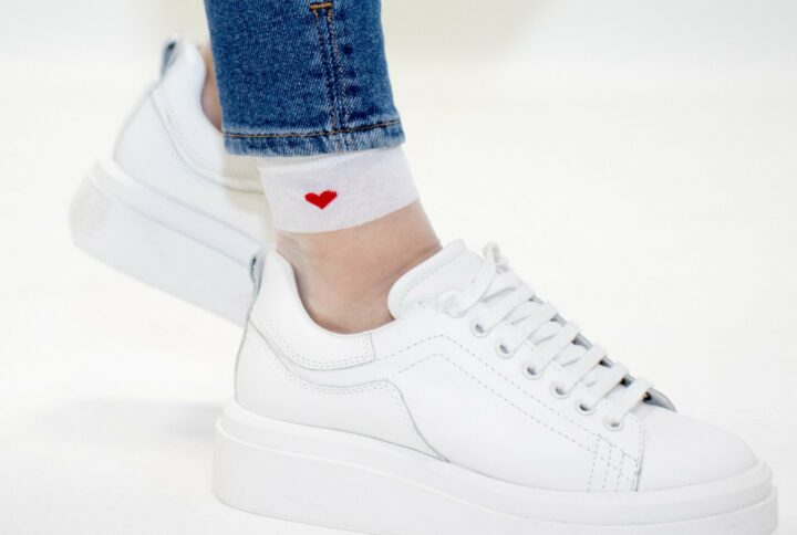 Chaussettes - Be my Valentine Blanc