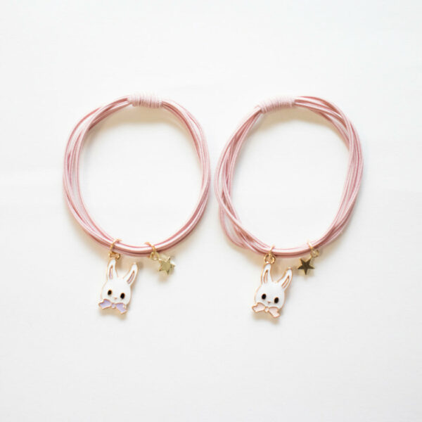 Hair elastics – Bunny bands Pink