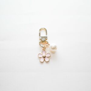 Porte-clefs- Perle nacrée - rose