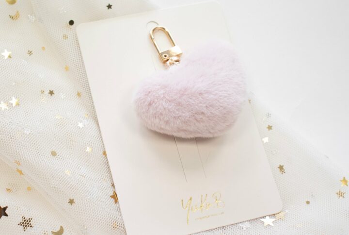 Bijou de sac Pompon Rose