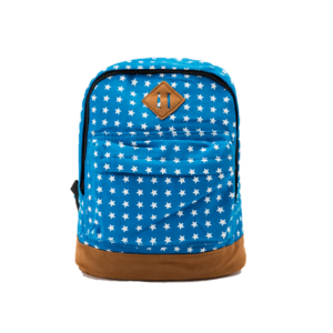 sac à dos enfant maternelle bleu étoiles blanches