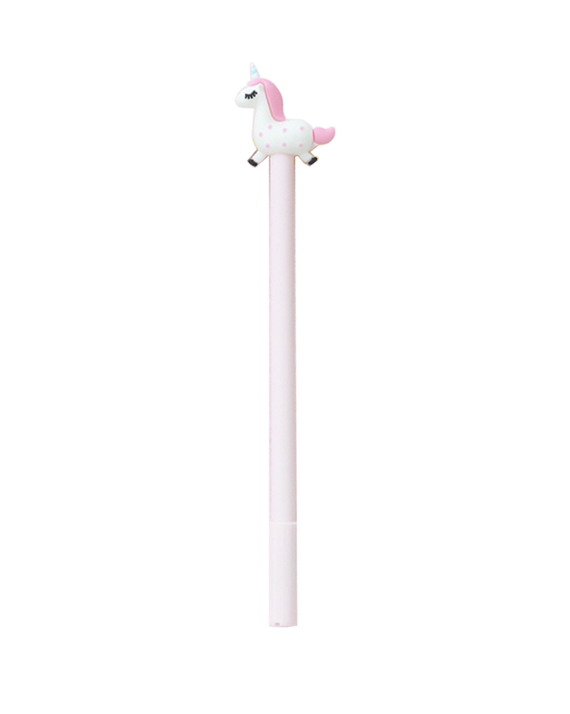 Stylo licorne rose