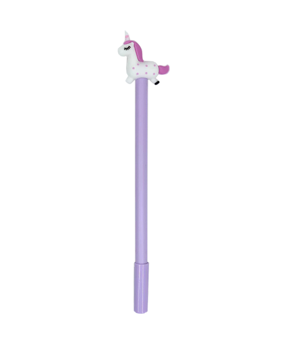 Stylo licorne mauve